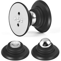 LETNERNY-Lot De 2 Butées De Porte Magnétiques Pour Sol, Butées De Porte À L'Intérieur, Très Résistantes, En Acier Inoxydable, Support De Porte