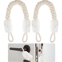 LETNERNY-2Pcs Porte Bouchon En Coton Protecteur De Doigt De Corde Pour Porte, Cordons Arrêt Porte Pour Prévenir Les Blessures Chez Les Bébés Et