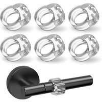LETNERNY-6 Pcs ¿Butee De Porte Murale,Pvc Protection Poignee Porte Transparente,Protege Poignee De Porte Pour Protéger