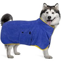 Peignoir Pour Chien En Microfibre - Serviette Pour Grande Douche Pour Chien,Accessoire De Douche Pour Chien,Peignoir Chien De Taille Moyenne Séchage