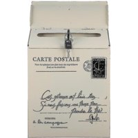 Boîte aux lettres murale blanche élégante ¿ Boîte à suggestions verrouillable en fer pour la décoration de la maison et du bureau
