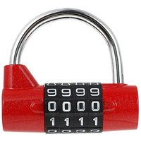 Cadenas à combinaison durable à 4 chiffres pour casiers scolaires, armoires et autres ¿ Serrure de sécurité légère en alliage de zinc
