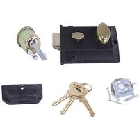 Serrure antivol vintage en fonte ¿ Sécurité durable et élégante pour les maisons et les bureaux avec système de clé squelette