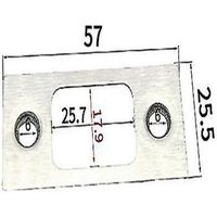 Lot de 2 gâches à pêne dormant en acier inoxydable pour une sécurité de porte renforcée et une installation facile