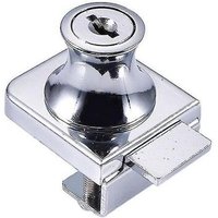 Serrure pour vitrine en alliage de zinc pour verre de 5 à 8 mm ¿ Vitrine sécurisée avec système de clé unique et installation facile