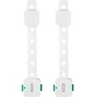 Lot de 2 verrous de sécurité pour armoires, tiroirs et appareils électroménagers. Boucles de sécurité durables et à l'épreuve des bébés.