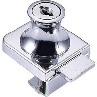 Serrure de porte en verre en acier chromé de qualité supérieure