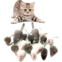 Letnerny-Souris En Peluche, 16 Pièces Peluches Souris Jouets Pour Chat Chaton - 3 Taille Différente