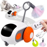Letnerny-Jouet Chat Interactif, 2 Modes Jouet Pour Chat Interieur, Jouet Souris Pour Chats Électrique Avec Télécommande, Interactive Automatique