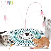 Letnerny-Jouet Interactif Pour Chat, Jouet Automatique 3 En 1 Pour Chats, Jouet Interactif Électrique Pour Chats Rechargeable Par Usb, Jouets À Led