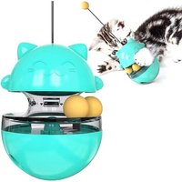 Letnerny-Erhuan Tumbler Jouet Pour Chat 4 En 1 Jouet Interactif Pour Animal Domestique Jouet Éducatif Pour Chat (Bleu)