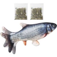 Letnerny-Cataire Jouets De Poisson Interactif Pour Chats, 30 Cm Réaliste En Peluche Simulation Électrique Poisson, Rechargeable La Santé Flop