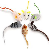 Letnerny-Ktl 6 Pièces Souris Herbe À Chat Jouet, Peluches Colorées Et Drôles Pour Petit Animal De Compagnie
