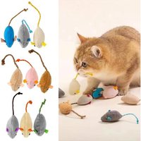Letnerny-Lot De 9 Jouets En Peluche Réalistes À Mâcher Pour Chat D'intérieur Et Chatons