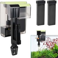 Letnerny-Filtre Aquarium 450l/H, Filtre Extérieur Aquarium Avec Uv, 4-En-1 Filtre À Accrocher Réglable, Ultra-Silencieux, Circulation D'oxygène, Hang