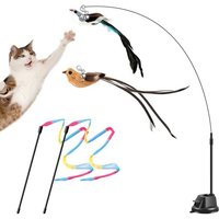 Letnerny-Lot De 6 Jouets Interactifs Pour Chat - Jouet Interactif Avec Ventouse Pour Chat