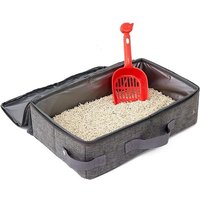 Litière Pour Chat Pliable,Litière De Voyage Portable Pour Chat,Imperméable,Légère Et Souple,Maison De Toilette Pour Chats,Pour
