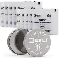 10 Pack CR2450 Batterie 3V 650mAh Batterie au Lithium Bouton Pile 2450 Batterie DL2450¿ECR2450¿BR2450 pour Montres, Lampes à Thé, Bougies, SystèMe