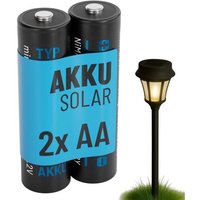 2X Pile Solaire Rechargeable AA 800mAh 1.2V NiMH