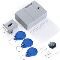 LETNERNY-Batterie Ic Card, Sensor Armoire Tiroir Intelligent Smartlock Diy Invisible Hidde Serrure Numérique Sans Perforer Trou