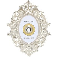 LETNERNY-Appuyez Pour Le Bouton De Champagne, Sonnette Décorative Pour La Maison, Presse En Fer De Style Français Rétro, Se Fond Parfaitement Dans