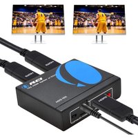 LETNERNY-Répartiteur Hdmi 4K 1 Entrée 2 Sorties ¿ Ultra Hd 4K @ 30 Hz 1 X 2 V 1.4 Hdcp, Alimentation Hdmi Prend En Charge 3D Full Hd 1080P Pour Xbox,