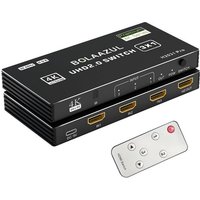 LETNERNY-Commutateur Hdmi 3 En 1 ¿ 4K @ 60 Hz, Hub D'Extension De Port Hdmi Avec Télécommande Pour 3 Entrées, Prend En Charge La 3D, Hdcp2.2, Hdr