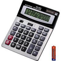 LETNERNY-Calculatrice De Bureau À 12 Chiffres Avec Grand Écran Lcd Et Bouton Sensible, Double Énergie Solaire Et Batterie, Fonction Standard Pour