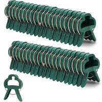 LETNERNY-50 Pieces Clips De Support Pour Plantes, Clips Tomates Reutilisable Pour Plante Grimpantes, Attache Jardin Clip Plante Grimpante Pour