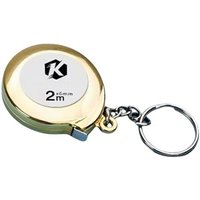 LETNERNY-Mini Mètre Ruban Rétractable En Acier De 2 M - Porte-Clés Portable - Règle De Mesure (Doré)