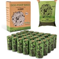 Letnerny-Lot De 450 Sacs À Déjections Canines Biodégradables, Épais Et Anti-Fuite, Pour 7 Mois D'approvisionnement, Parfum Lavande