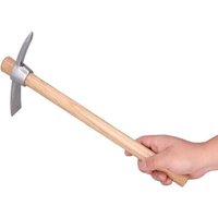 LETNERNY-Râteau À Griffes Courtes Mini Herse À Main En Acier Inoxydable Pick Hoe Cultivateur À Main Outils De Creusement Agricoles Avec Manche En