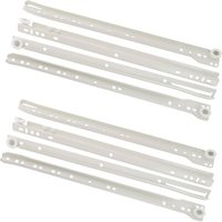 C41023-2 Ensembles de coulisses/glissières à galets 35 cm-pour 2 tiroirs-charge maximale 25 kg-rail de guidage-en acier-armoire placard commode