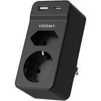 Multiprise Murale 4 en 1 - 2 Prises, 1 Port USB-C et 1 Port USB-A, 4000W