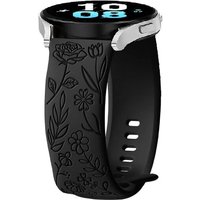 Silicone Strap For Huawei Watch Gt 2 42mm/Gt 3 42mm/3 Pro 43mm/Watch2, 20mm Flower Sport Replacement Bands For Honor Watch Es