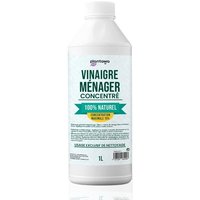 Vinaigre Ménager 10º 1L Vinaigre de Nettoyage Multi-Usages pour Cuisine, Salle de Bain et Surfaces Détartrant et Désodorisant Naturel Sans Parfum ni