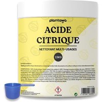 Acide Citrique Powder 1,5kg acide citrique poudre menager pour la cuisine, la salle de bain et le jardin 100% pur et polyvalent. Nettoyant universel