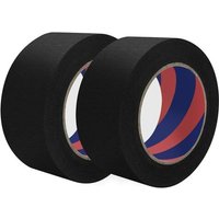 Lot de 2 rouleaux de ruban de masquage pour intérieur et extérieur Noir 50 mm x 50 m