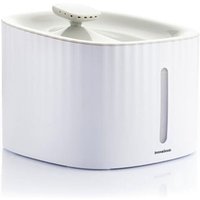 - Fontaine À Eau Automatique Pour Animaux De Compagnie 3l, Silencieuse, 3 Modes D'écoulement, Purification De L'eau, Arrêt Automatique, Blanc, Gris,