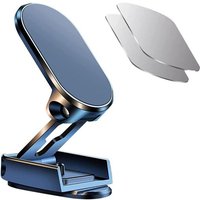 Support Magnetique Téléphone Voiture Multifonction métal Aimant Téléphone Voiture base pliable 360° Universel Porte Portable Voiture pour tableau de