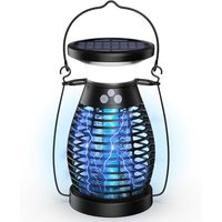 Destructeur D'Insectes Électrique Solaire 4000 Mah Piège À Moustiques Électrique 4200 V Piège À Mouches Électrique Anti-Moustiques Lampe D'Extérieur