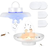 Lot De 2 Piege A Puce Avec 10 Disques Adhésifs, Deux Méthodes D'Alimentation, Piège À Puces Pour Appartement, Sans Odeur, Non Toxique, Dog Flea Trap,