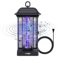Tue Mouche Electrique - 4000V 15W Lampe Anti Moustique Efficace, Sans Produits Chimiques, Ipx4 Tueur D'Insectes Silencieuse, Anti Insectes Répulsif