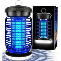 Lampe Anti Moustique, Tue Mouche Electrique 4200V 15W Uv Tueur D'Insectes Électrique Anti Insectes Répulsif Efficace Portée 140M² Pour Intérieur Et