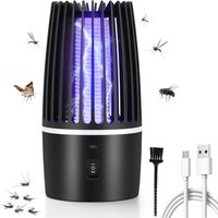 Lampe Anti Moustique Intérieur, Tue Mouche Electrique Rechargeable Usb Avec Éclairage Led, Lampe Moustique Élimination 360° Pour Extérieur, Camping &
