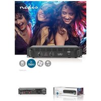 Amplificateur SONO DJ Sortie RMS: 2x 100 W 8 Ohm / 2x 150 W 4 Ohm 2 Canaux 2U Montage en rack 19 " Métal Noir