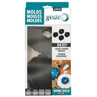 MOULES DESSOUS VERRE GEODE 4 PIECES EN SILICONE POUR RESINE - MOULAGE GÉDÉO