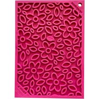 Flower Power Emat U2013 Tapis À Lécher Durable Fabriqué Aux États-Unis À Partir De Caoutchouc Non Toxique, Sans Danger Pour Les Animaux De Compagnie,