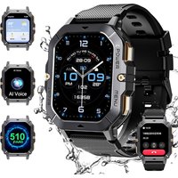 Shou-Smartwatch C28,2,02 Pouces Hd Montre De Fitness Extérieure,120+ Modes Sportifs,Étanche 5 Atm,Batterie 510 Mah,Avec Fonction Téléphone/Fréquence