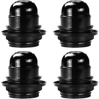 4 PCS E27 Douille de Lampe 250V Électricité E27 Support de Lampe en Plastique E27 Ampoule Douille Vintage Luminaire Éclairage pour Café Restaurant
